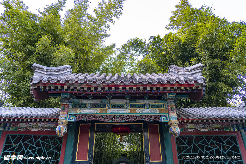 中式古典門樓景觀