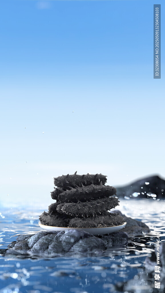 海邊堆疊的巖石景觀