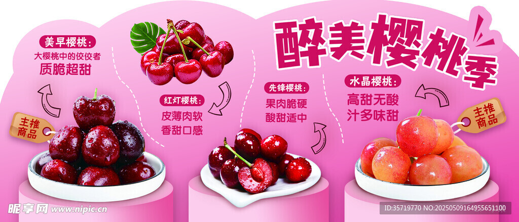 櫻桃展板海報