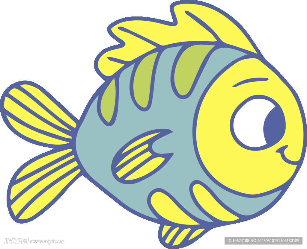 可愛(ài)卡通小魚(yú)形象