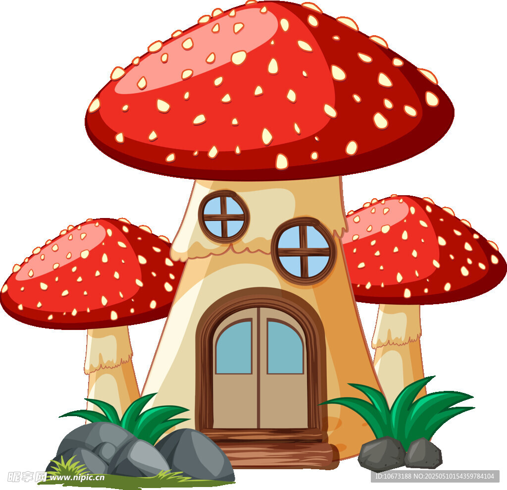 蘑菇形狀的童話小屋