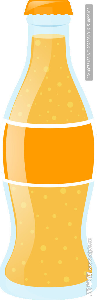 黃色飲料瓶插畫