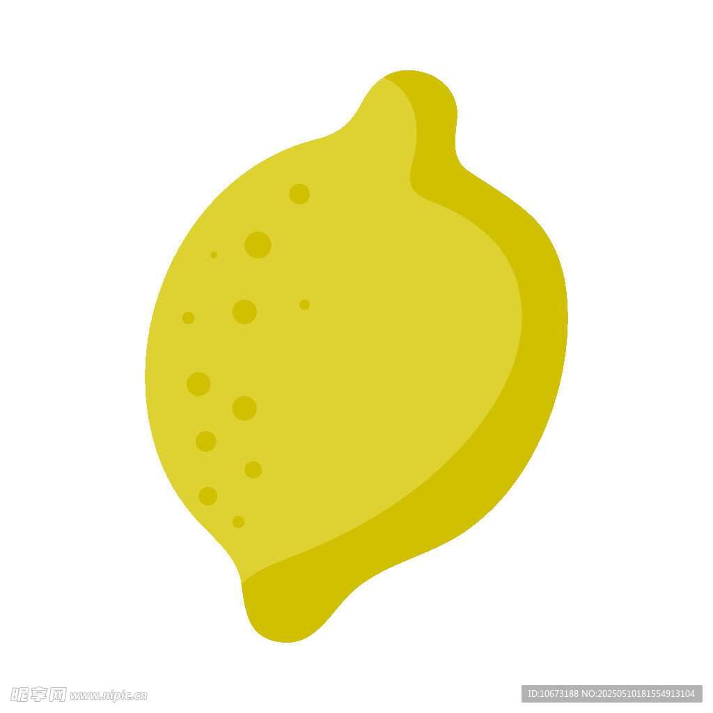 卡通風(fēng)格黃色檸檬圖標(biāo)