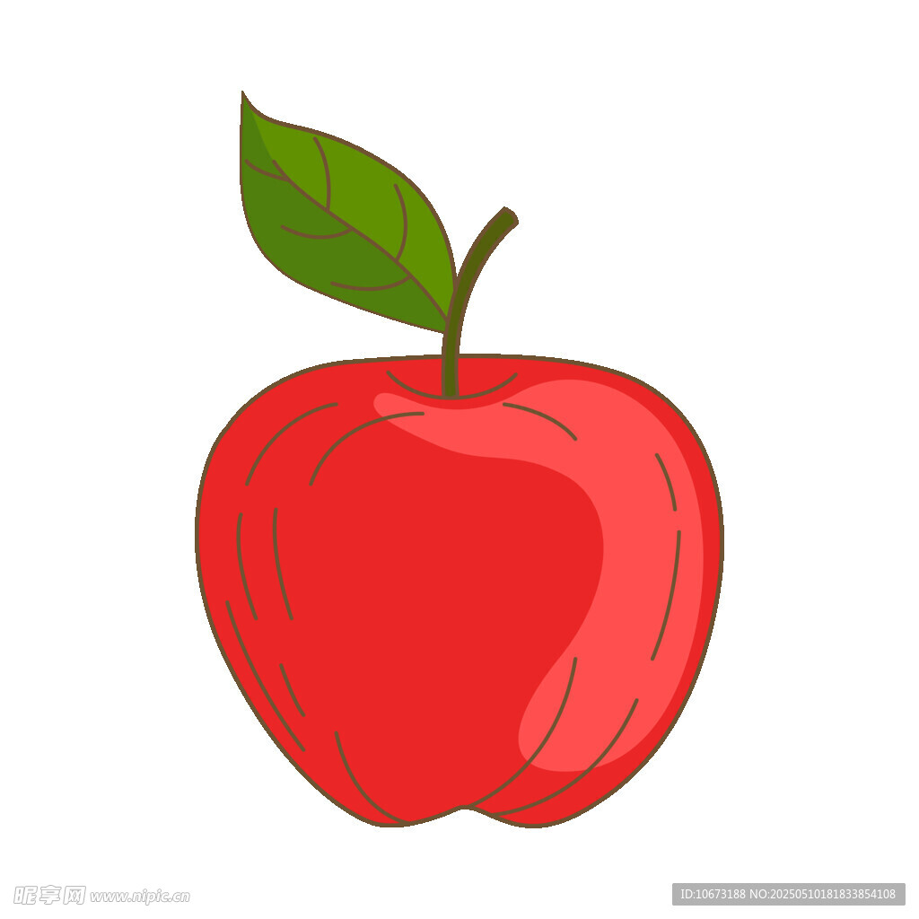紅蘋(píng)果插畫(huà)