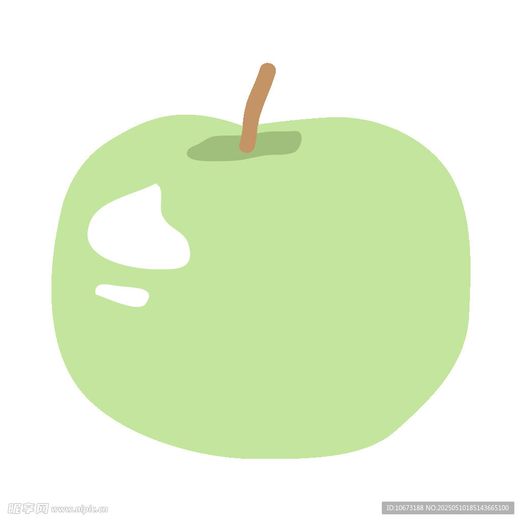 青蘋果插畫