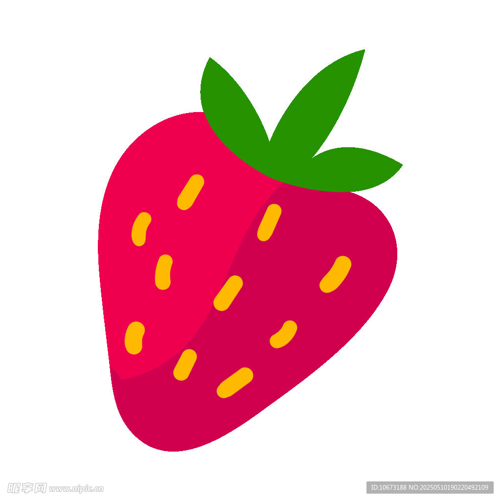 卡通草莓插畫