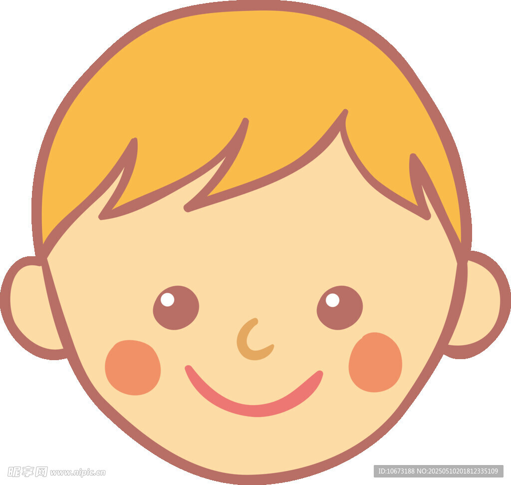 微笑小男孩頭像