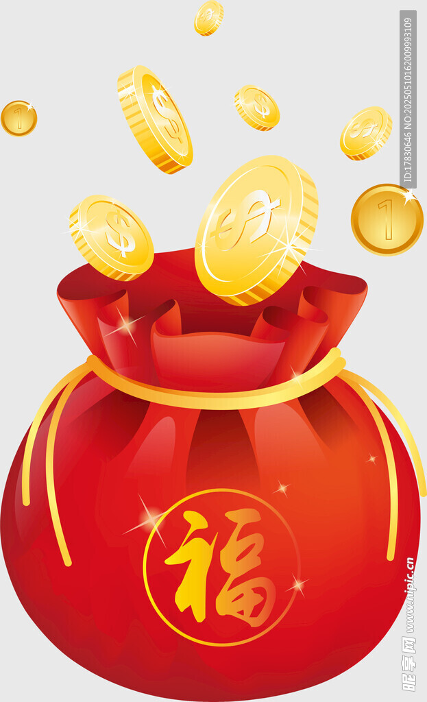 福袋金幣灑落好運來