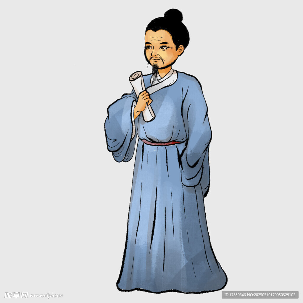 古裝女子手持物件形象