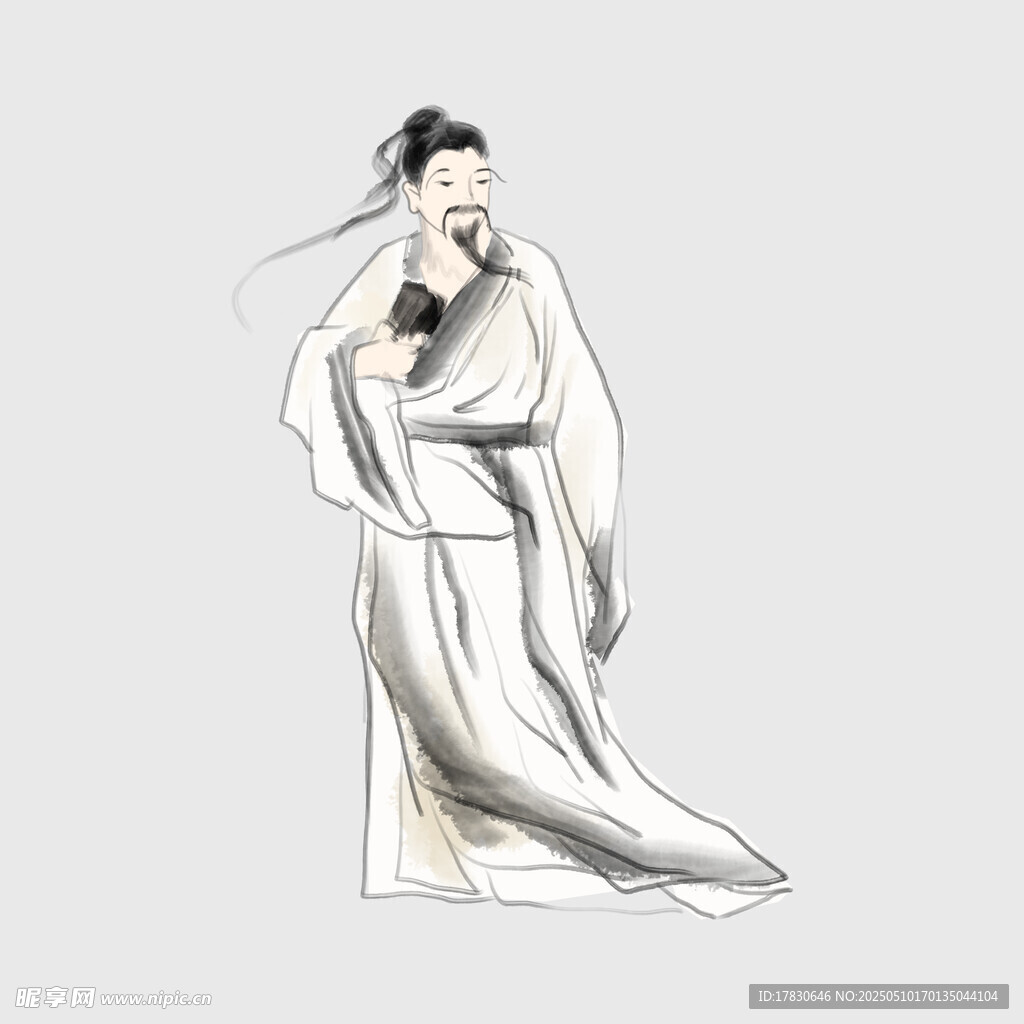 古風飄逸的古裝人物形象