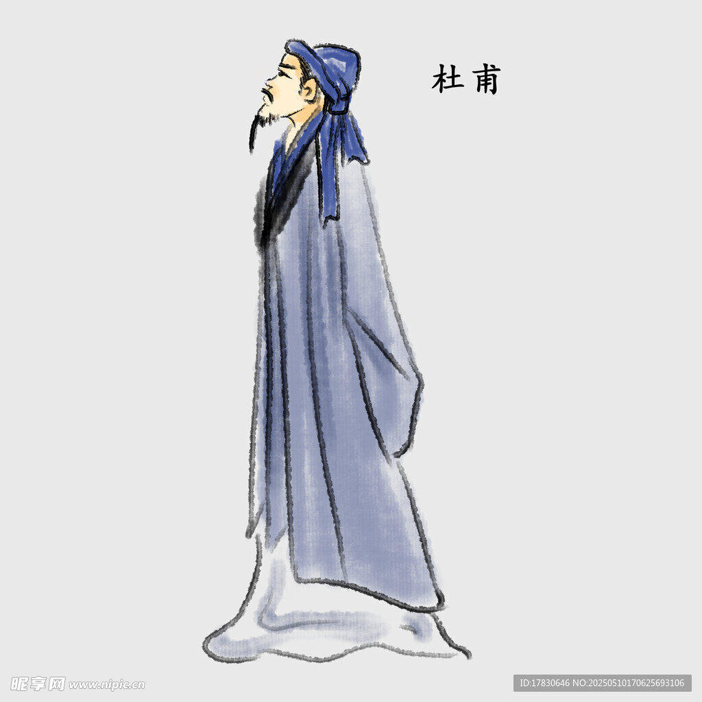 古風長袍人物形象設計