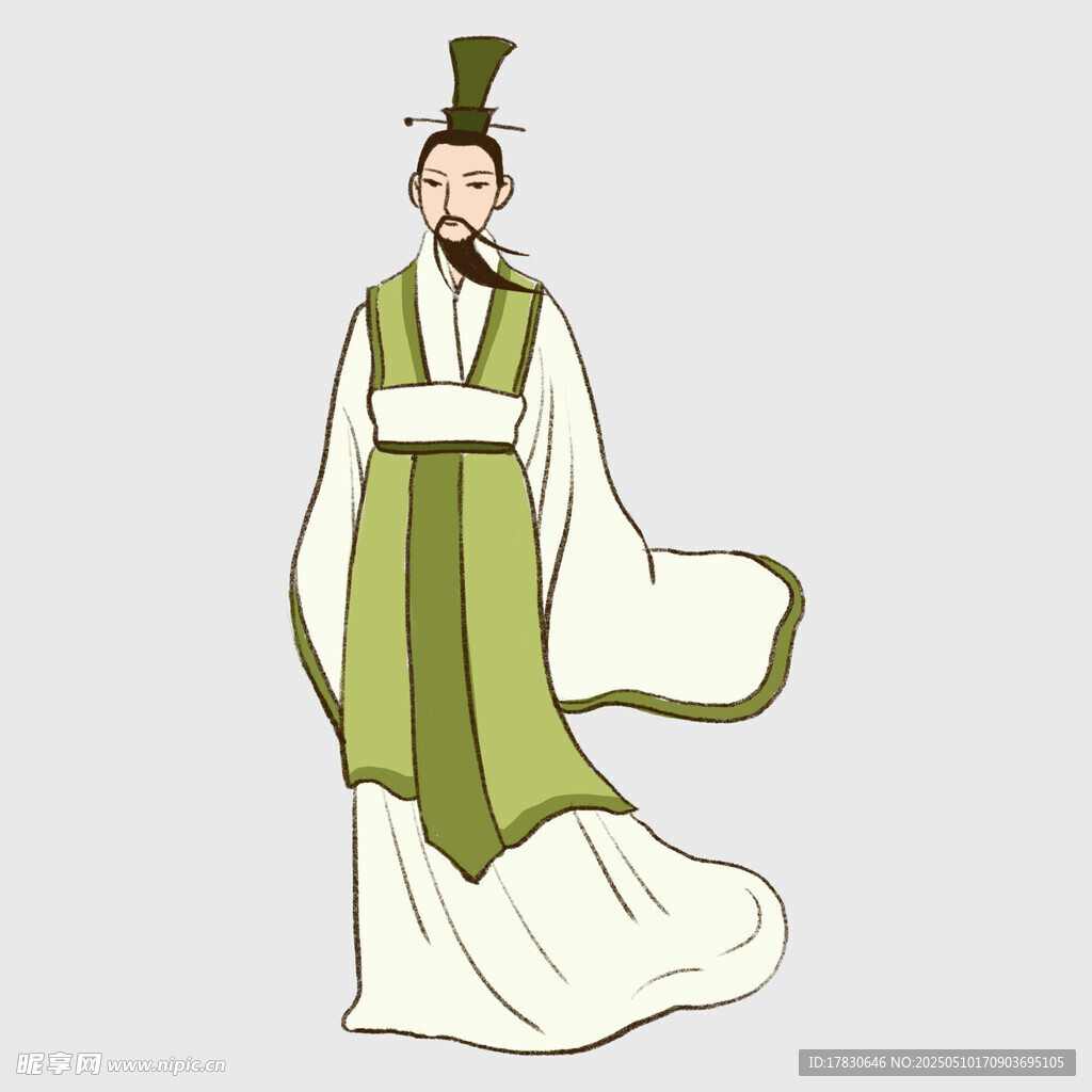 古風漢服男子飄逸形象