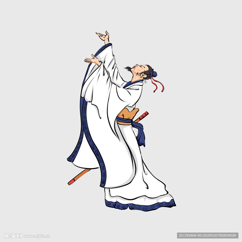 古代文人舞扇瀟灑姿態(tài)
