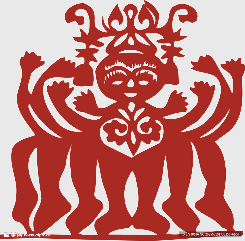 傳統(tǒng)剪紙人物造型藝術