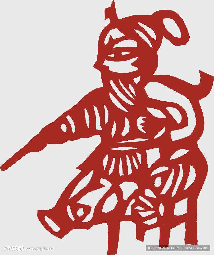 傳統剪紙人物造型