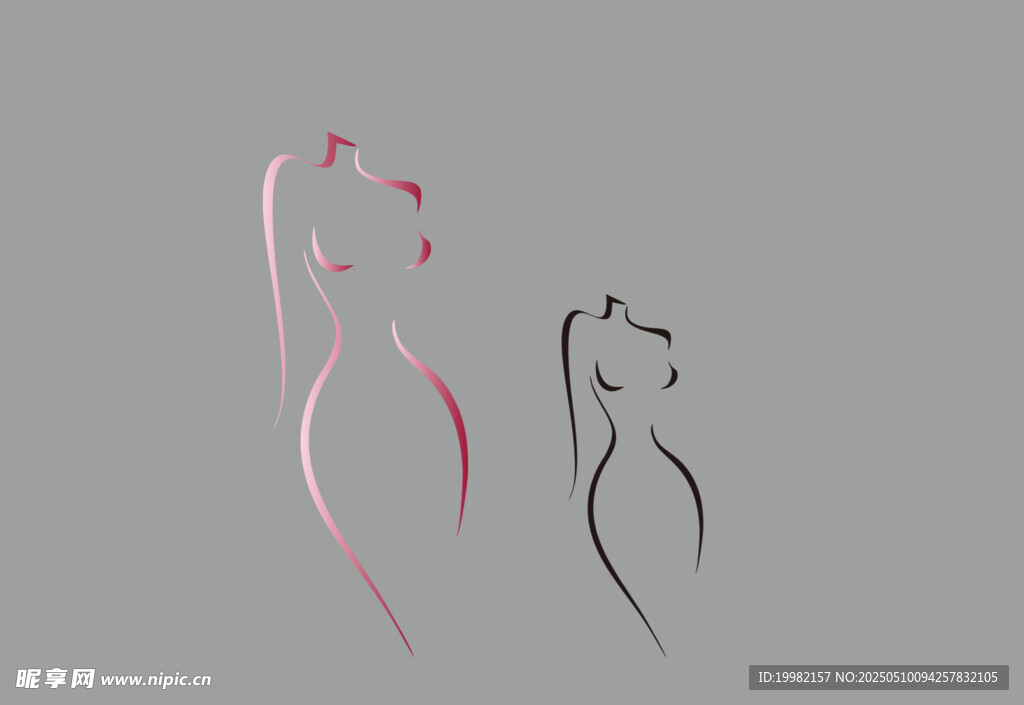 簡約線條勾勒的曼妙身姿