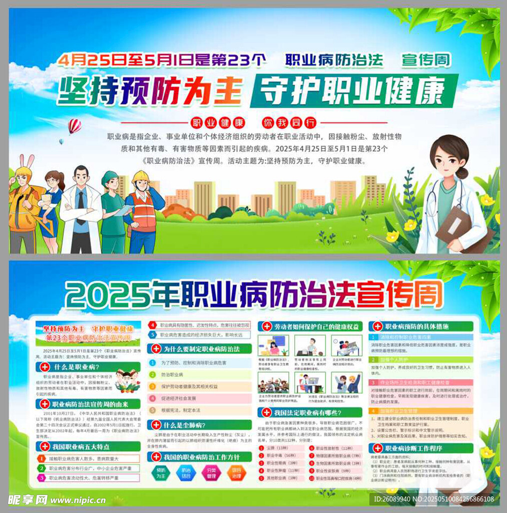 職業防治培訓宣傳海報