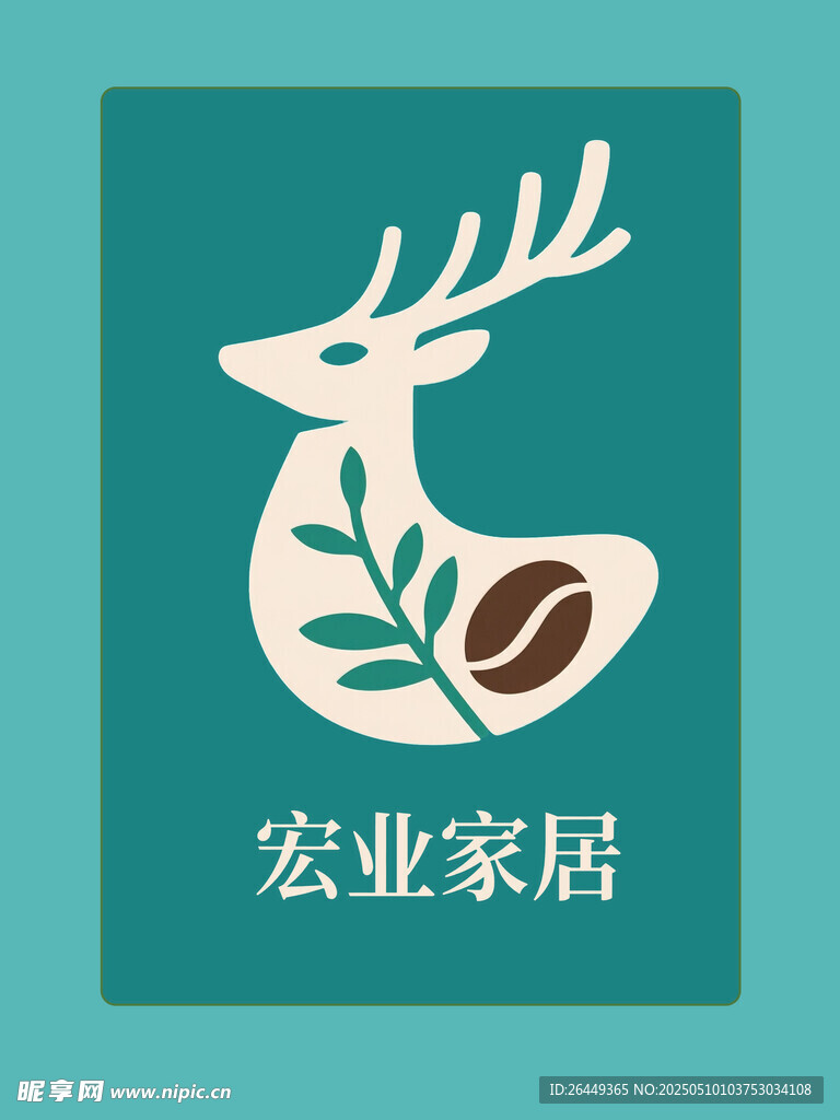 鹿元素logo
