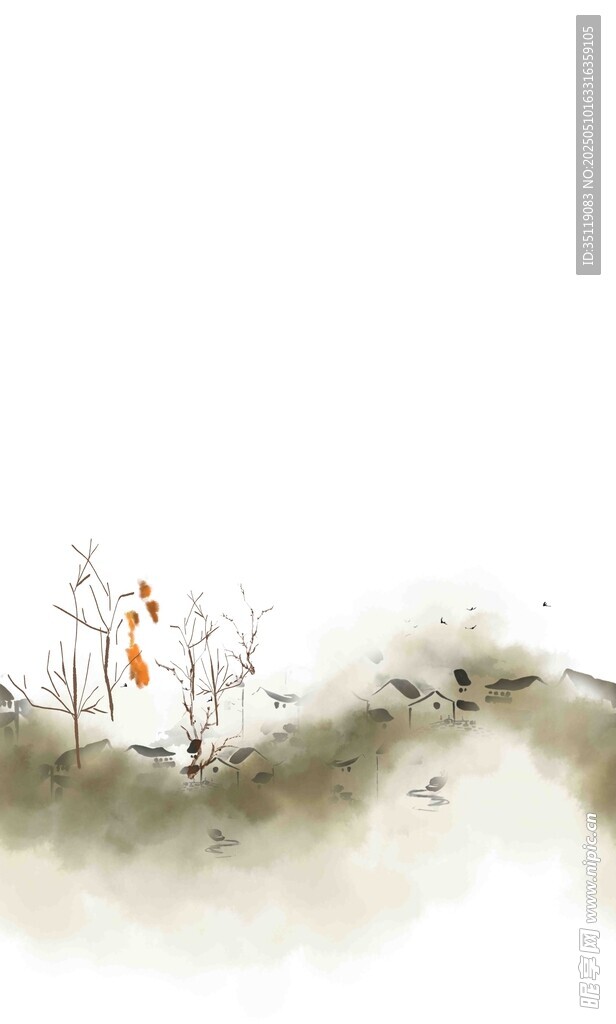 水墨山水間的詩意景致
