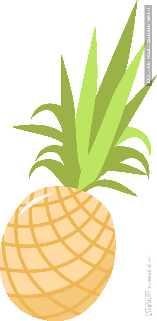 可愛(ài)卡通菠蘿插畫(huà)