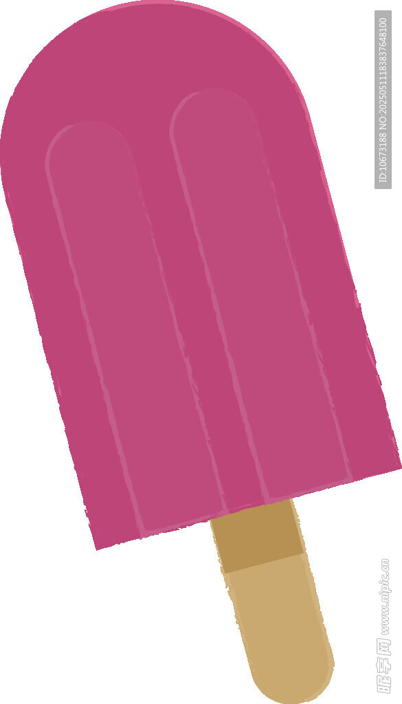 粉色冰棍插畫