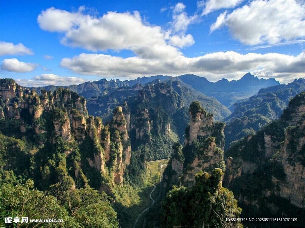 壯麗張家界奇峰景觀