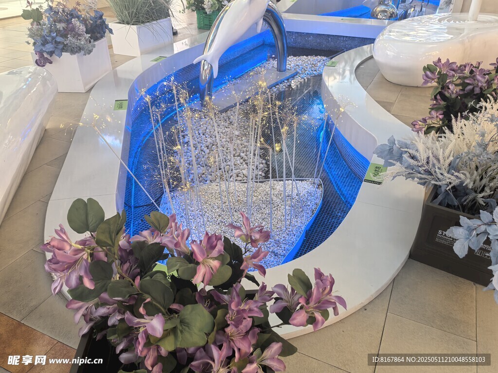 室內(nèi)精致水景花卉景觀