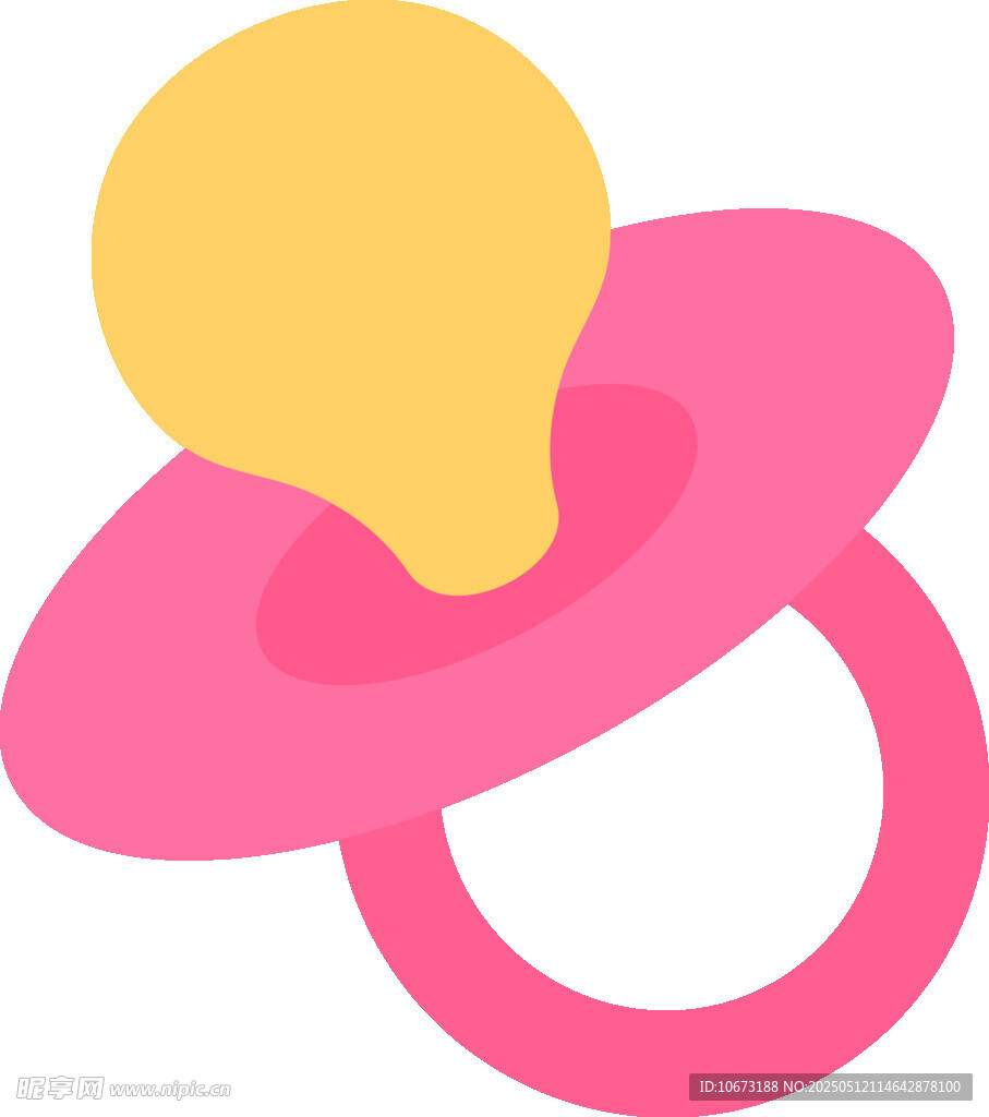 粉色嬰兒奶嘴圖標(biāo)