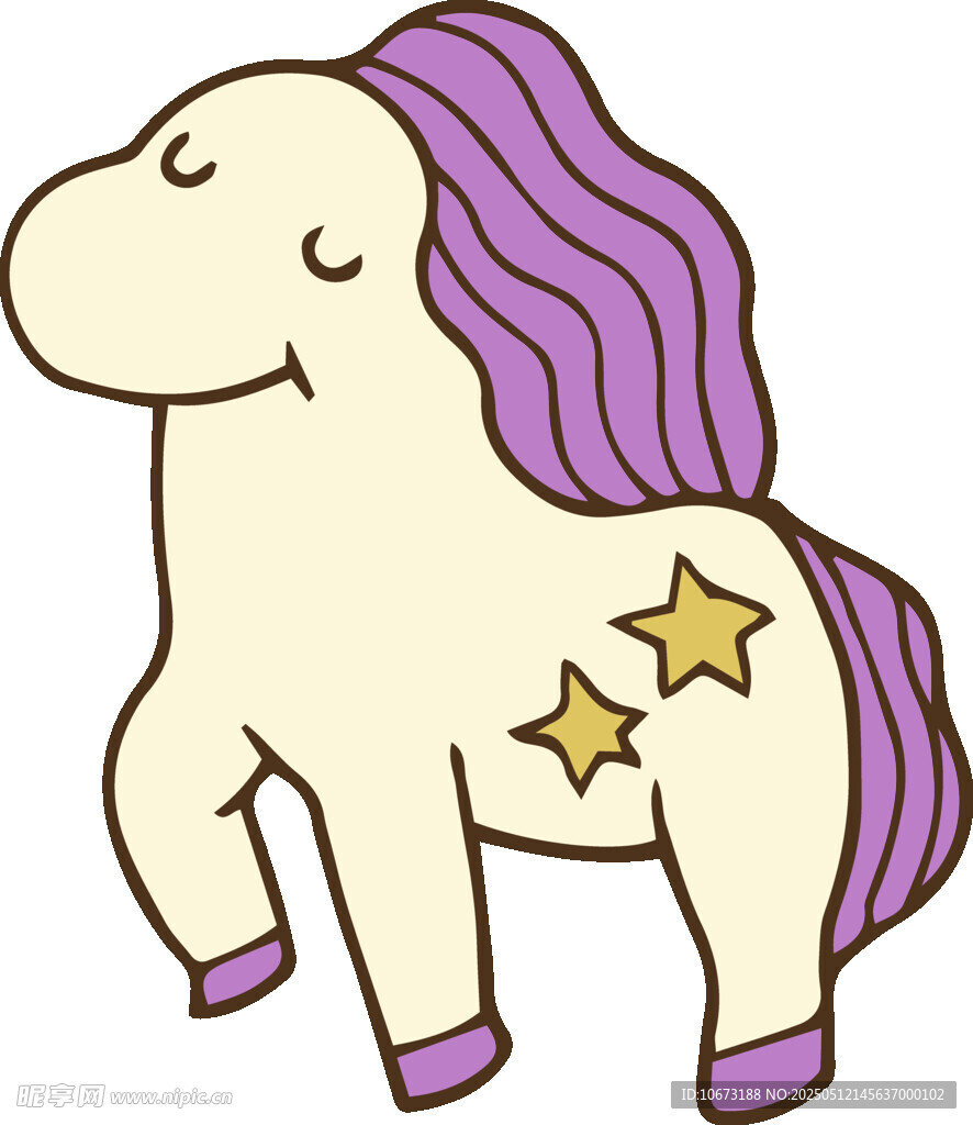 可愛(ài)獨(dú)角獸卡通形象
