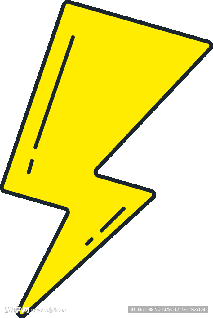 黃色閃電圖標