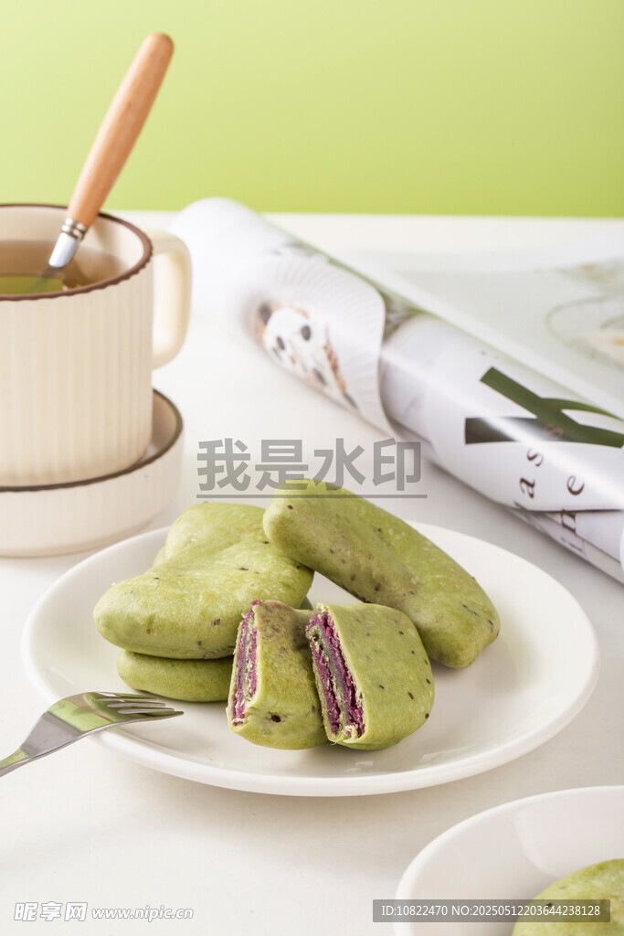奇亞籽抹茶紫薯芋泥餅
