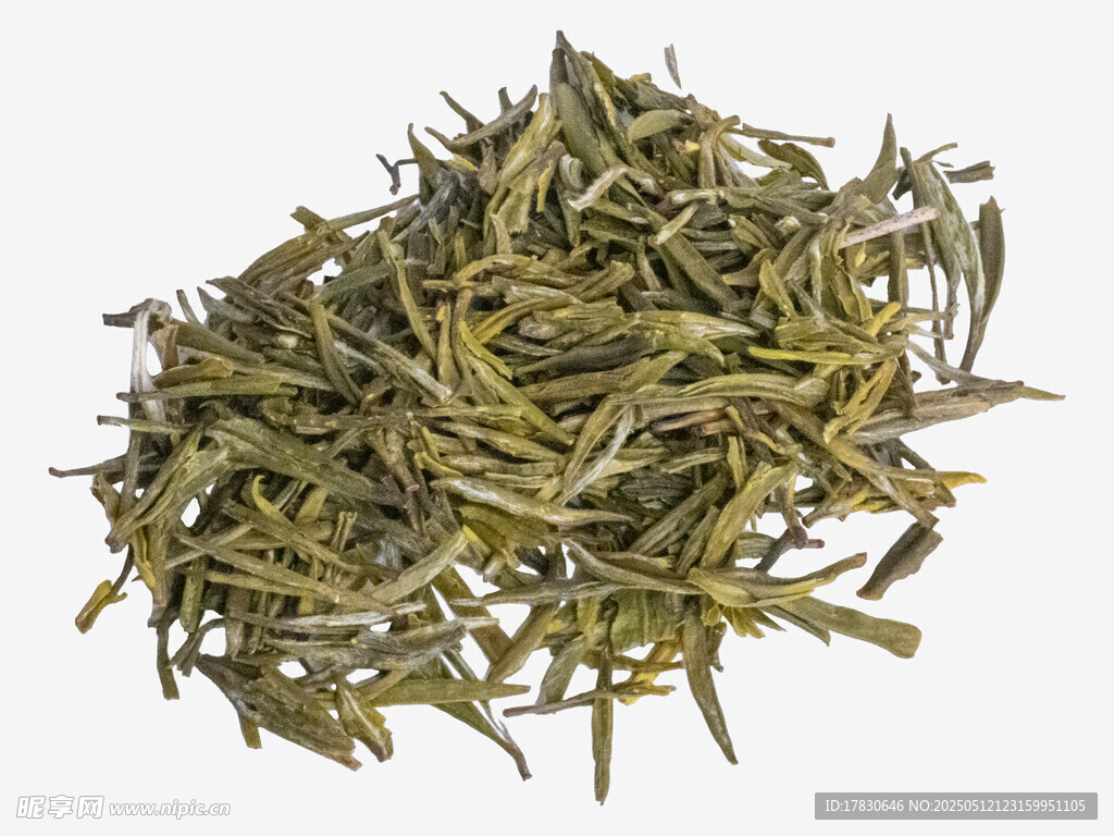 優質綠茶茶葉特寫