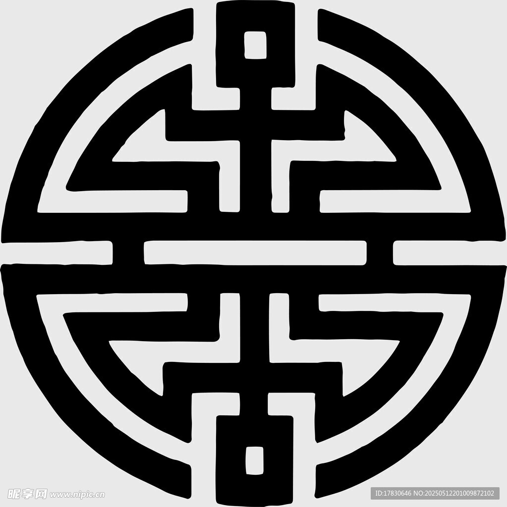 中式傳統(tǒng)幾何圓形圖案