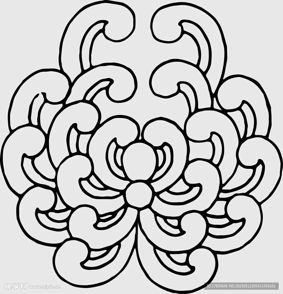 傳統(tǒng)菊花紋樣圖案設計