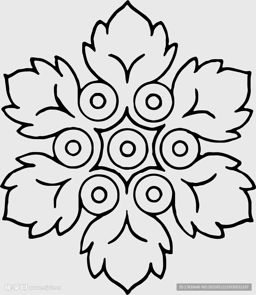 簡(jiǎn)約花卉幾何圖案設(shè)計(jì)