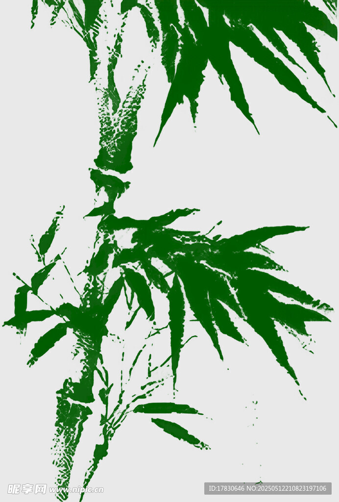 水墨風(fēng)翠竹圖