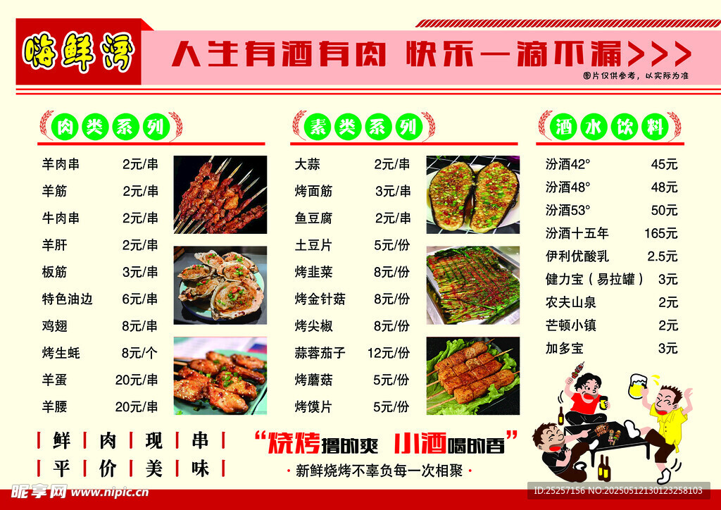 燒烤菜單