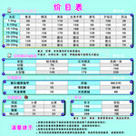 價目表