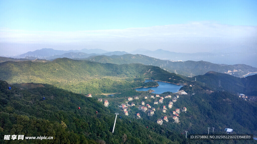 山間村落美景俯瞰