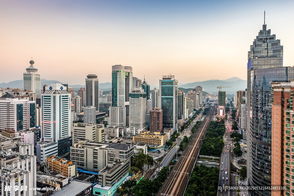 城市天際線 高樓林立景觀