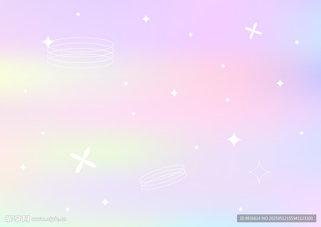 小清新背景展板