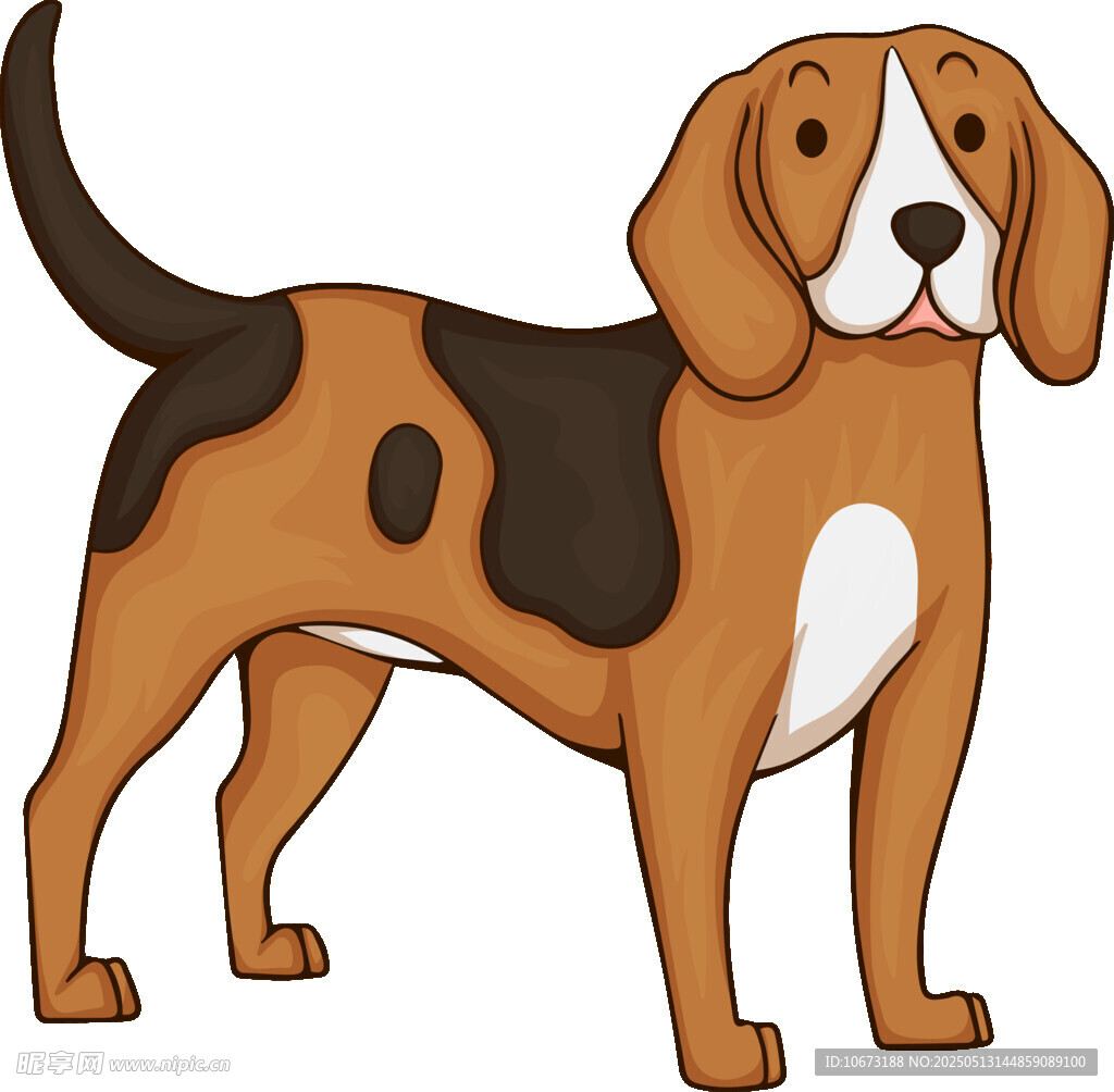站立的斑點獵犬