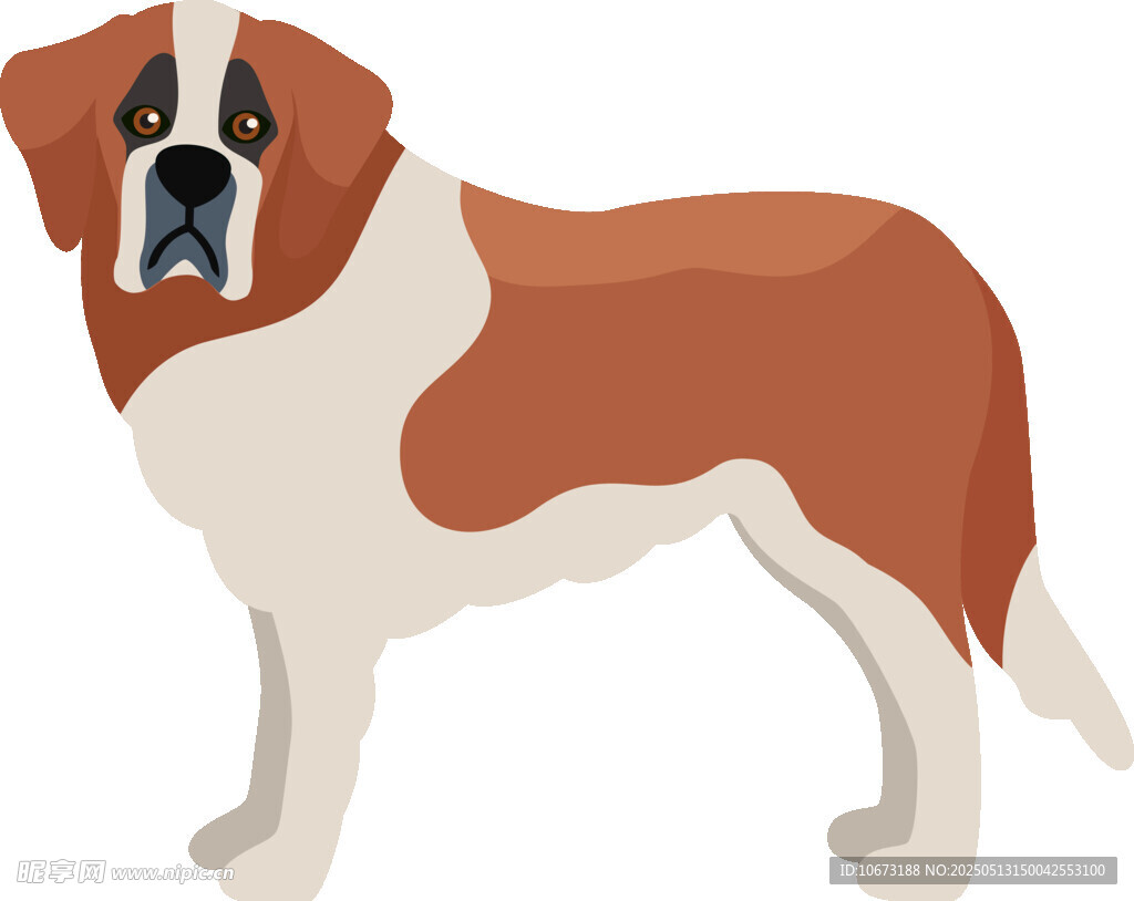 圣伯納犬卡通形象展示