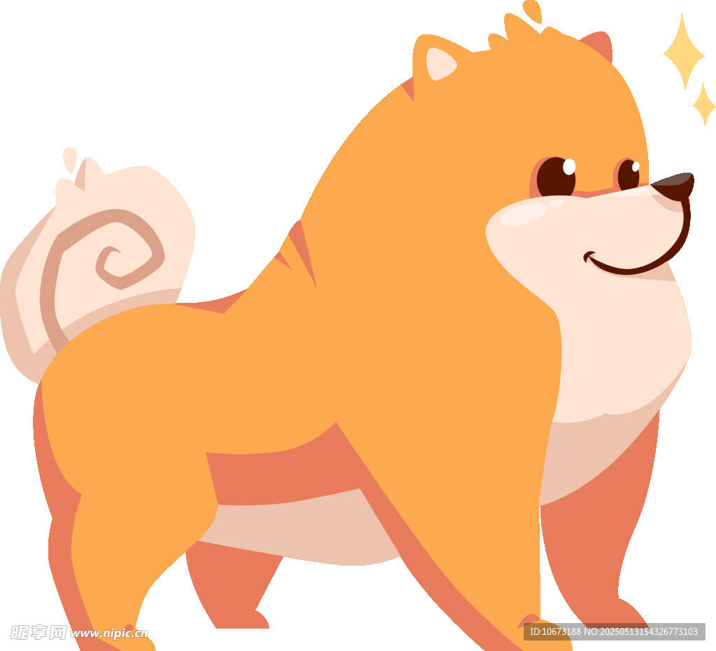 可愛柴犬插畫形象