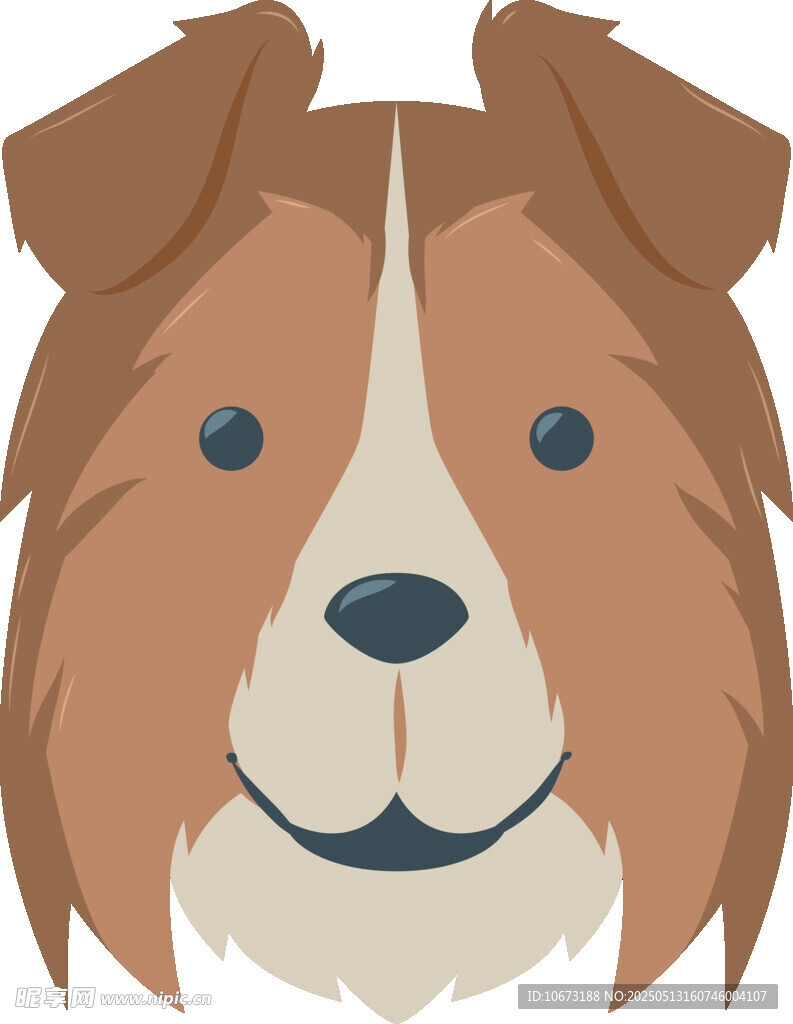 可愛的牧羊犬頭像