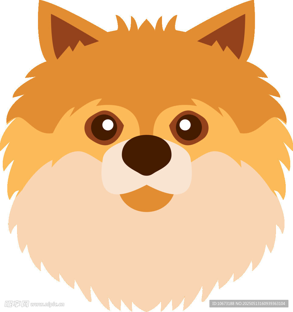 可愛博美犬頭像