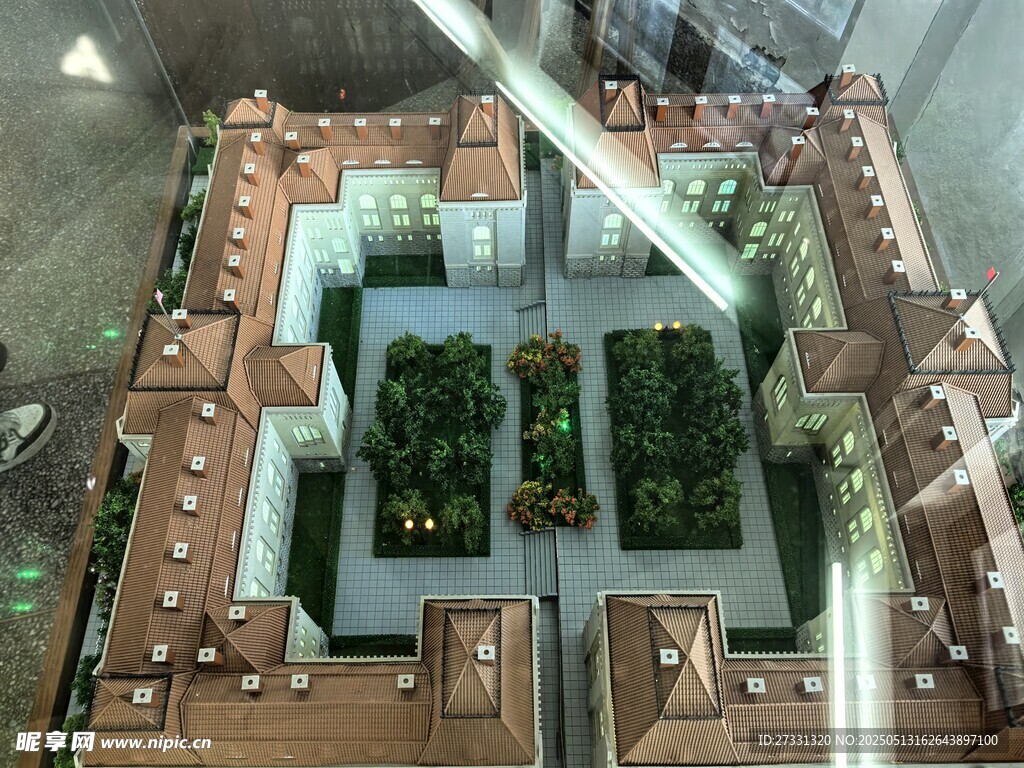 精致建筑模型展示景觀布局