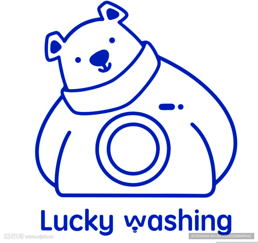 熊logo線稿