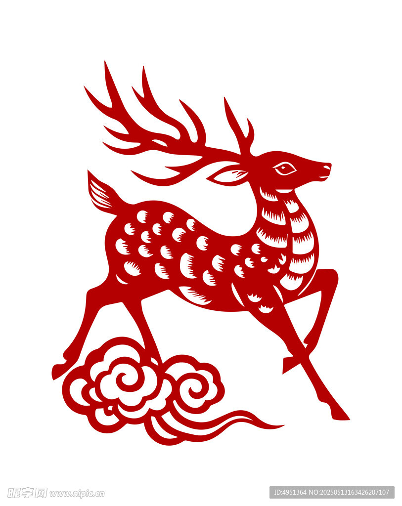 剪紙鹿