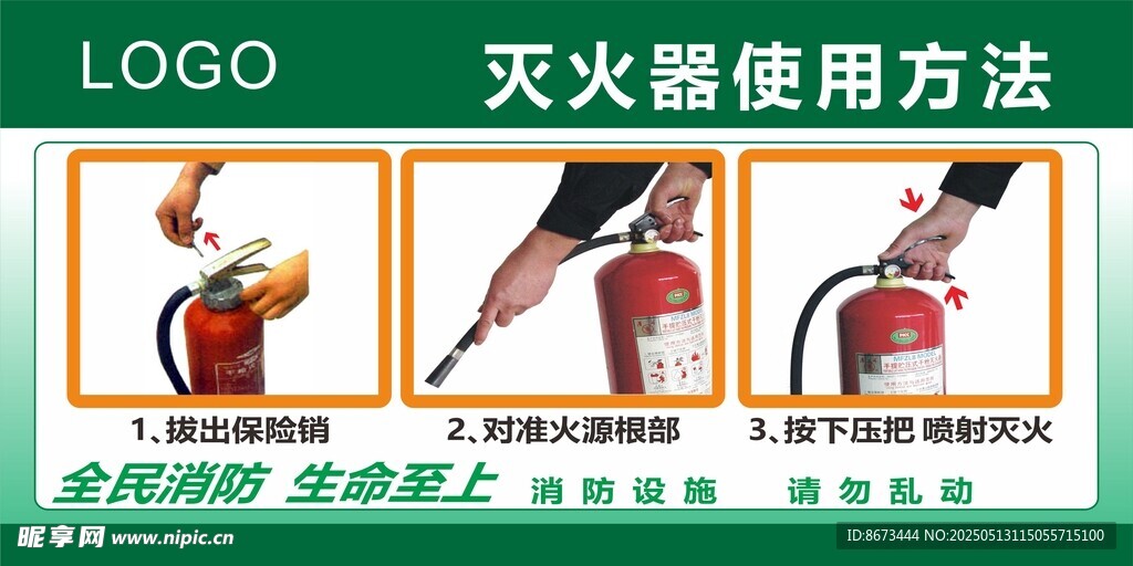 滅火器使用方法